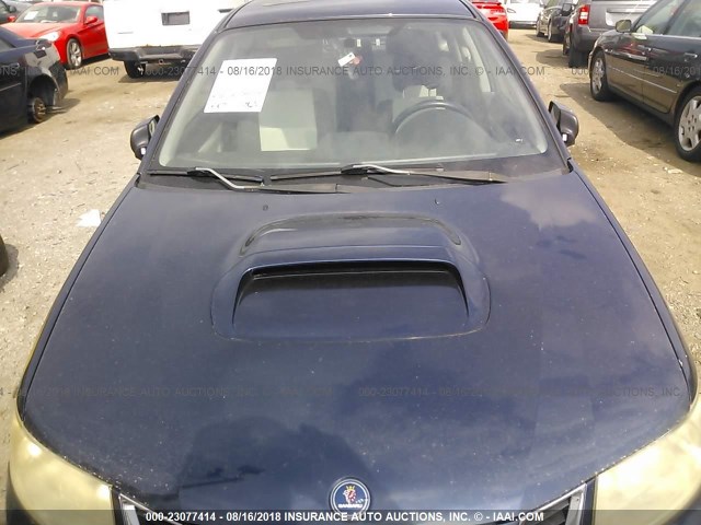 JF4GG22685H052758 - 2005 SAAB 9-2 AERO Dark Blue photo 6