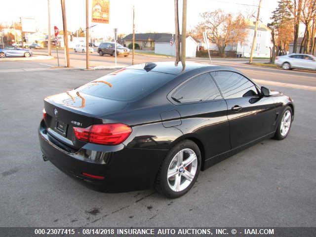 WBA3N3C56FK233947 - 2015 BMW 428 BLACK photo 4