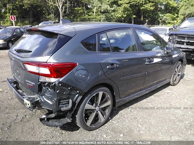 4S3GTAK67J3742540 - 2018 SUBARU IMPREZA SPORT GRAY photo 4