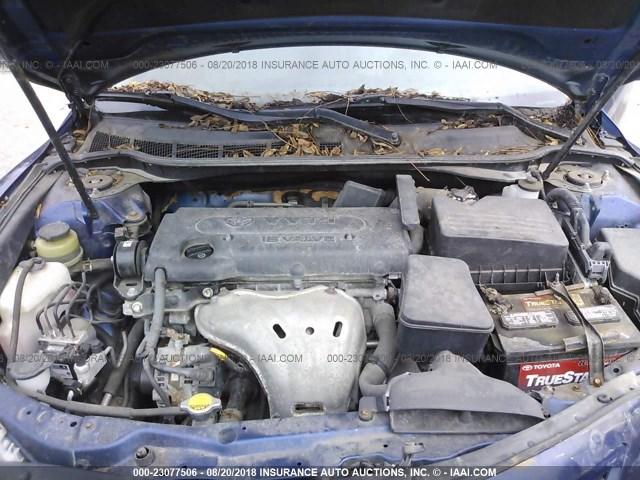 4T1BE46K59U305926 - 2009 TOYOTA CAMRY SE/LE/XLE BLUE photo 10