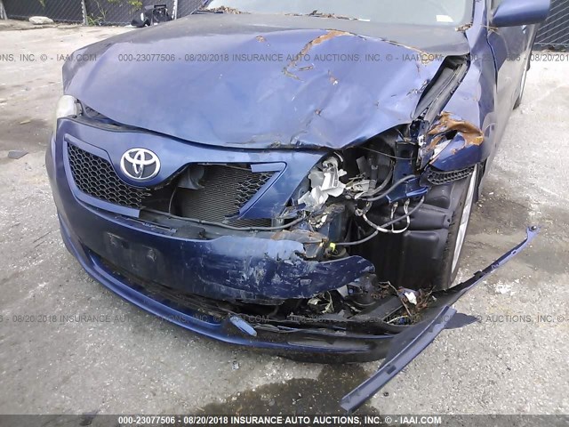 4T1BE46K59U305926 - 2009 TOYOTA CAMRY SE/LE/XLE BLUE photo 6