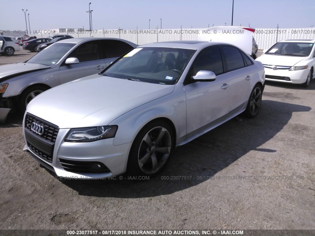 WAUBGAFLXBA162188 - 2011 AUDI S4 PREMIUM PLUS SILVER photo 2