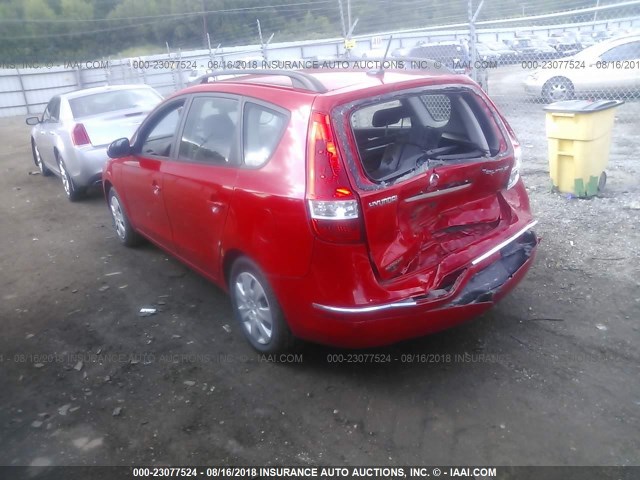 KMHDC8AE0AU069410 - 2010 HYUNDAI ELANTRA TOURING GLS/SE RED photo 3