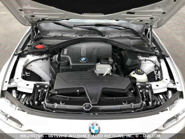 WBA3B1C53FK140459 - 2015 BMW 320 GRAY photo 10