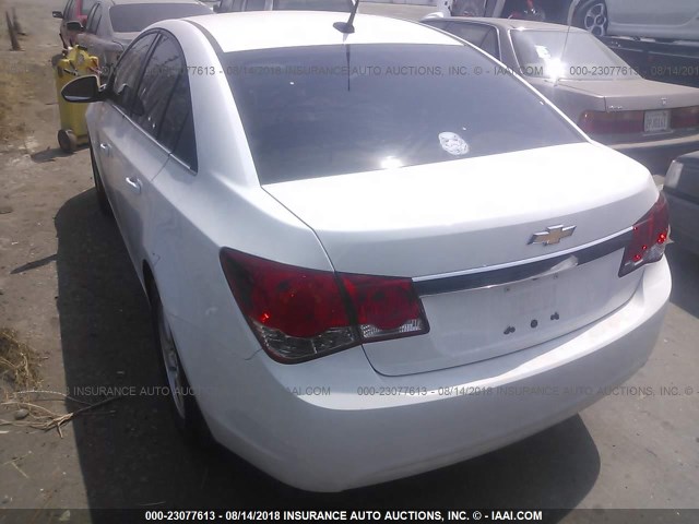 1G1PC5SB9E7352955 - 2014 CHEVROLET CRUZE LT WHITE photo 3