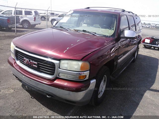 1GKEC16T01J298733 - 2001 GMC YUKON XL C1500 MAROON photo 2