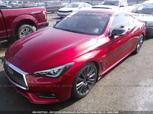 JN1FV7EK7HM610287 - 2017 INFINITI Q60 RED SPORT 400 RED photo 2