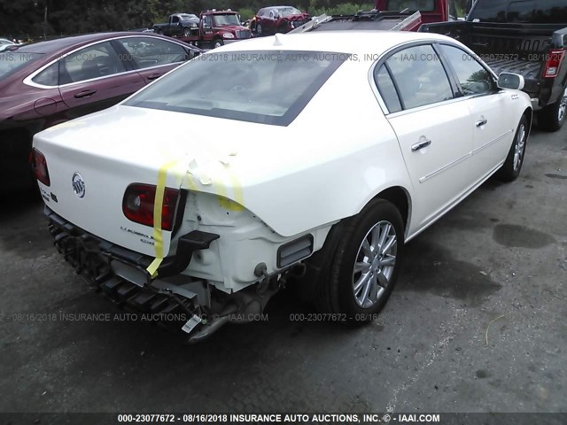 1G4HD57M99U103156 - 2009 BUICK LUCERNE CXL WHITE photo 4