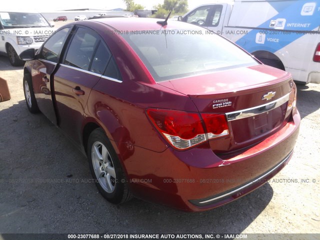 1G1PF5S97B7290018 - 2011 CHEVROLET CRUZE LT RED photo 3