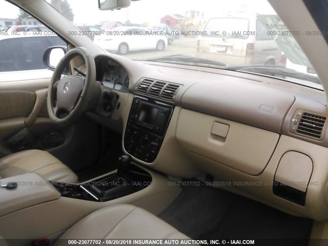 4JGAB72E11A238558 - 2001 MERCEDES-BENZ ML 430 GOLD photo 5