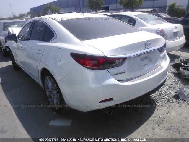 JM1GJ1V67F1169580 - 2015 MAZDA 6 TOURING WHITE photo 3