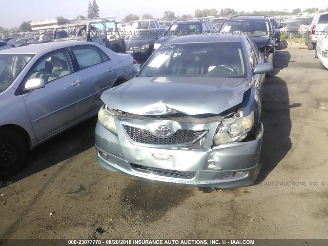 4T1BK46K27U516572 - 2007 TOYOTA CAMRY NEW GENERAT LE/XLE/SE GREEN photo 6