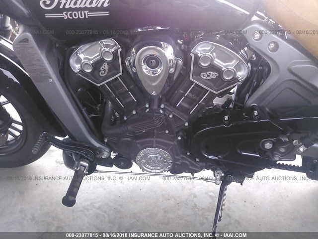 56KMSA005F3104440 - 2015 INDIAN MOTORCYCLE CO. SCOUT ABS BLACK photo 9