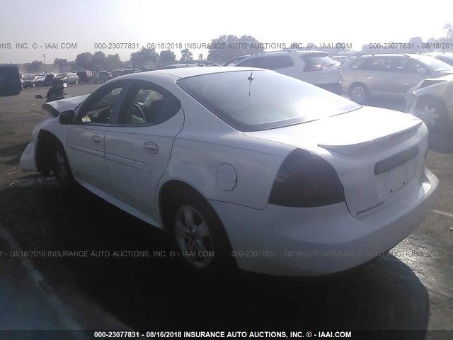 2G2WP522051335714 - 2005 PONTIAC GRAND PRIX Білий фото 3