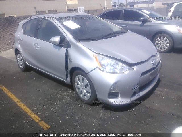 JTDKDTB36D1546601 - 2013 TOYOTA PRIUS C SILVER photo 1