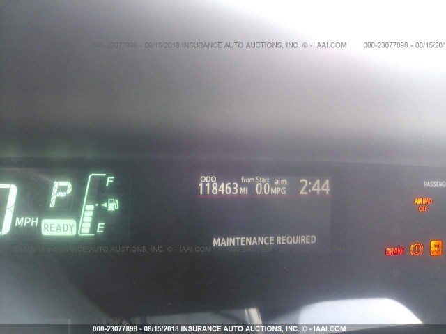 JTDKDTB36D1546601 - 2013 TOYOTA PRIUS C SILVER photo 7