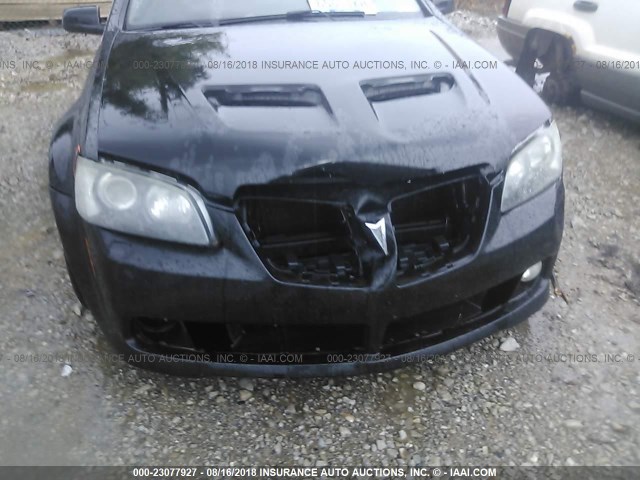 6G2EC57Y88L129370 - 2008 PONTIAC G8 GT BLACK photo 6