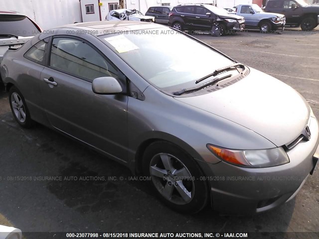 2HGFG12827H505656 - 2007 HONDA CIVIC EX GRAY photo 1