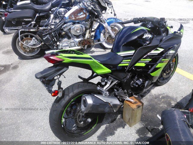 JKAEX8B10GDA29049 - 2016 KAWASAKI EX300 B GREEN photo 4