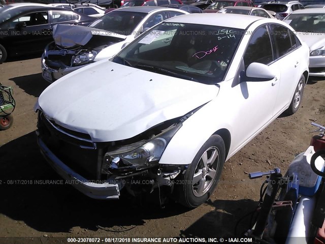 1G1PC5SB2D7235684 - 2013 CHEVROLET CRUZE LT WHITE photo 2