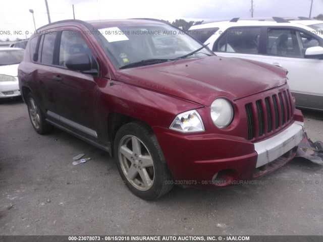 1J8FT57W57D176613 - 2007 JEEP COMPASS LIMITED RED photo 1