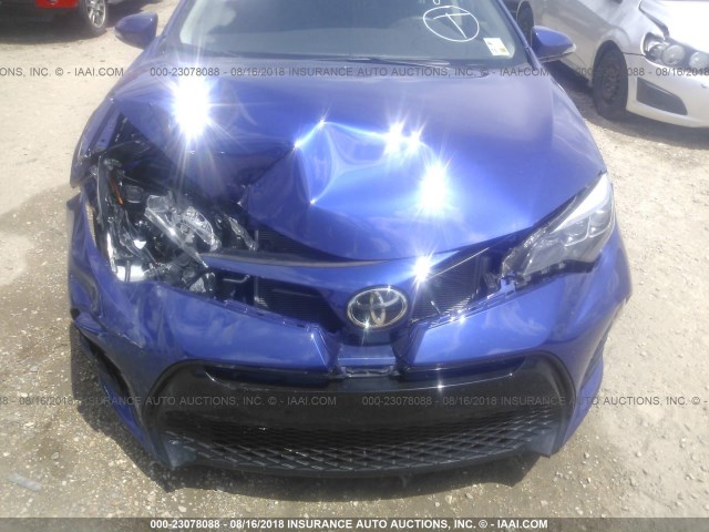 5YFBURHE9JP771842 - 2018 TOYOTA COROLLA L/LE/XLE/SE/XSE BLUE photo 6