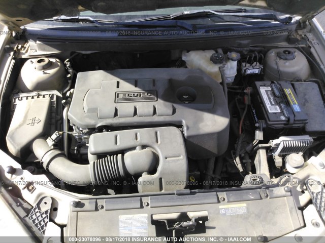 1G2ZF58B974154481 - 2007 PONTIAC G6 VALUE LEADER/BASE CREAM photo 10