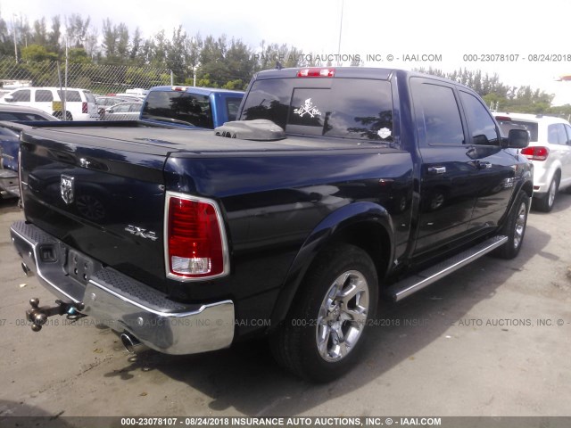 1C6RR7NM9FS513544 - 2015 RAM 1500 LARAMIE BLUE photo 4