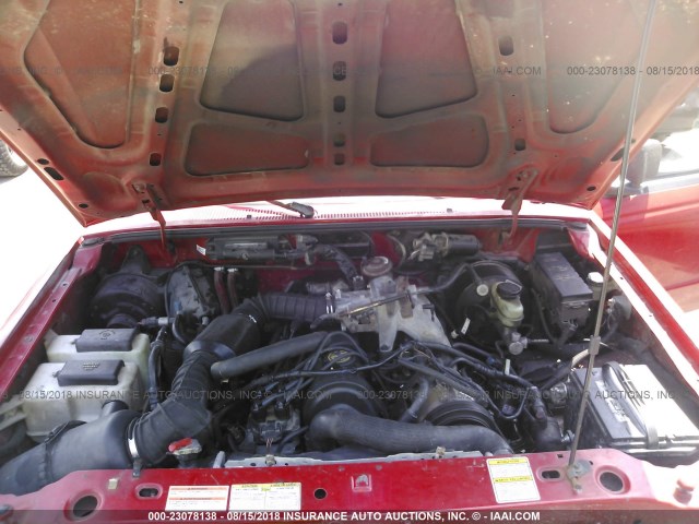 1FTCR10A7VUA52162 - 1997 FORD RANGER RED photo 10