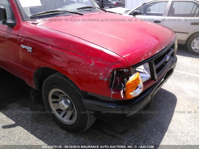 1FTCR10A7VUA52162 - 1997 FORD RANGER RED photo 6