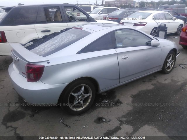 JTDDY32T340071864 - 2004 TOYOTA CELICA GT-S SILVER photo 4