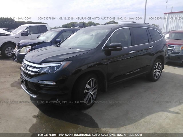 5FNYF6H03GB112425 - 2016 HONDA PILOT ELITE BLACK photo 2