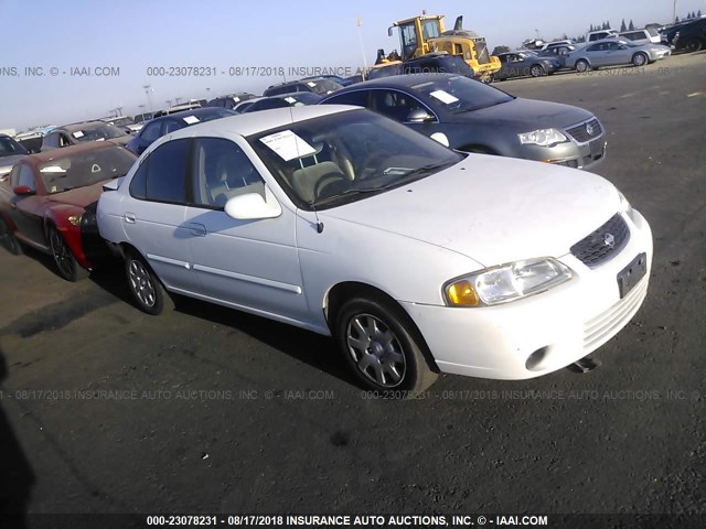 3N1CB51D81L471021 - 2001 NISSAN SENTRA XE/GXE WHITE photo 1