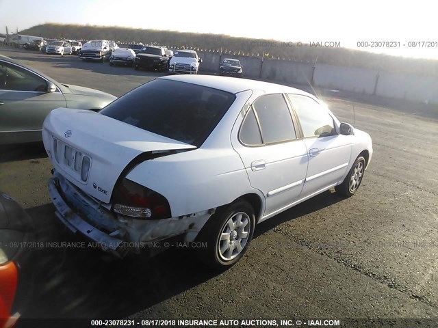 3N1CB51D81L471021 - 2001 NISSAN SENTRA XE/GXE WHITE photo 4