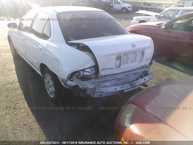 3N1CB51D81L471021 - 2001 NISSAN SENTRA XE/GXE WHITE photo 6