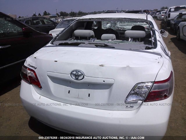 4T4BE46K69R090837 - 2009 TOYOTA CAMRY SE/LE/XLE WHITE photo 6