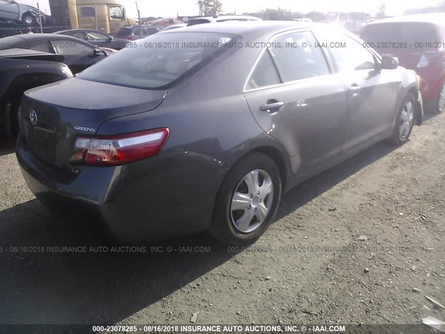 JTNBE46K873043032 - 2007 TOYOTA CAMRY NEW GENERAT CE/LE/XLE/SE GRAY photo 4