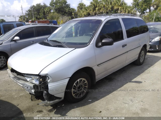 2FMDA5147WBB54799 - 1998 FORD WINDSTAR WAGON SILVER photo 2