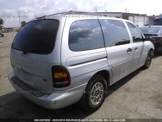 2FMDA5147WBB54799 - 1998 FORD WINDSTAR WAGON SILVER photo 4