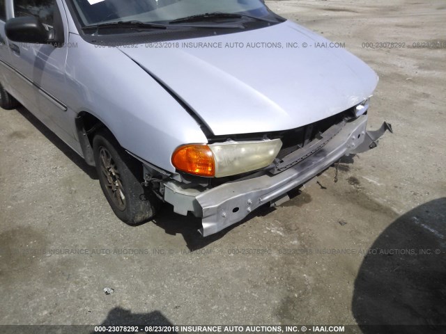 2FMDA5147WBB54799 - 1998 FORD WINDSTAR WAGON SILVER photo 6