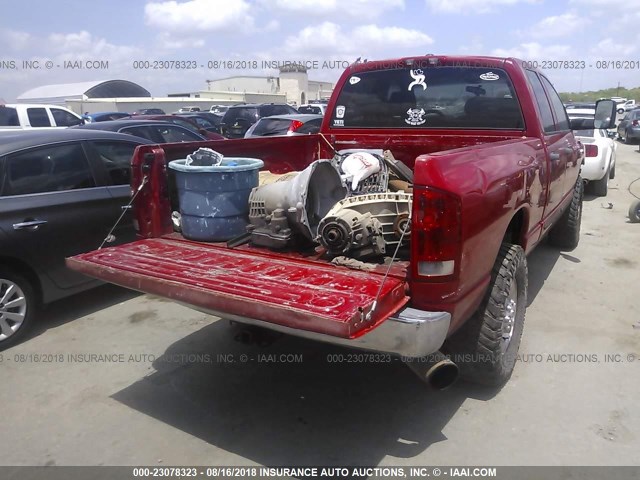 3D7LX38C26G148086 - 2006 DODGE RAM 3500 ST/SLT RED photo 4