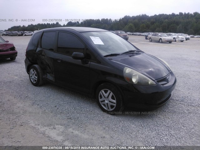 JHMGD38418S005380 - 2008 HONDA FIT BLACK photo 1