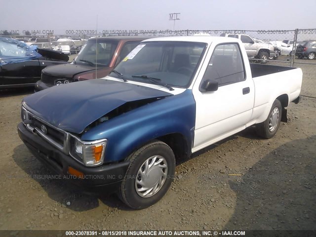 4TARN81P0RZ270756 - 1994 TOYOTA PICKUP 1/2 TON SHORT WHLBSE DX WHITE photo 2