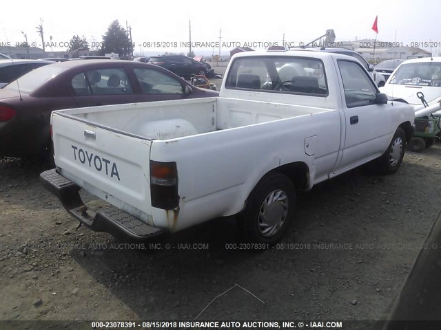 4TARN81P0RZ270756 - 1994 TOYOTA PICKUP 1/2 TON SHORT WHLBSE DX WHITE photo 4