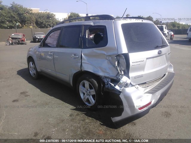 JF2SH6DC7AH782889 - 2010 SUBARU FORESTER 2.5X LIMITED SILVER photo 3