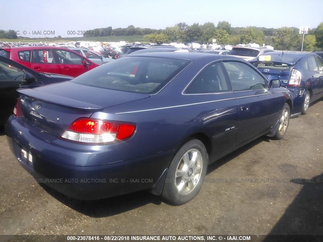 2T1CF22P5YC286849 - 2000 TOYOTA CAMRY SOLARA SE/SLE Mavi foto 4