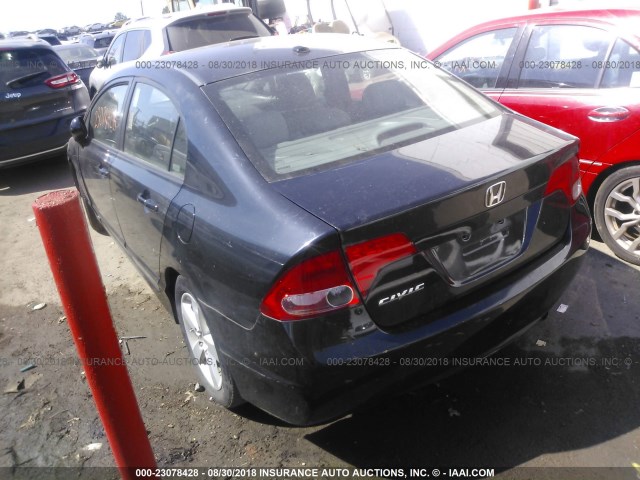 1HGFA16938L088265 - 2008 HONDA CIVIC EXL 黑色 照片 3