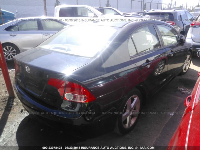 1HGFA16938L088265 - 2008 HONDA CIVIC EXL 黑色 照片 4