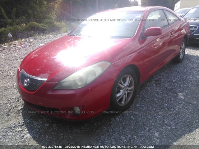 4T1CE38P46U751018 - 2006 TOYOTA CAMRY SOLARA SE/SLE წითელი ფოტო 2