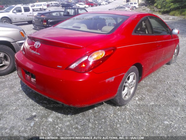 4T1CE38P46U751018 - 2006 TOYOTA CAMRY SOLARA SE/SLE წითელი ფოტო 4